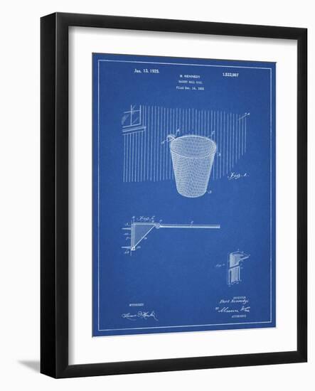 PP717-Blueprint Basketball Goal Patent Poster-Cole Borders-Framed Giclee Print