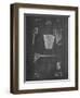 PP717-Chalkboard Basketball Goal Patent Poster-Cole Borders-Framed Giclee Print