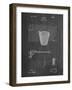 PP717-Chalkboard Basketball Goal Patent Poster-Cole Borders-Framed Giclee Print