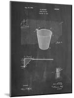 PP717-Chalkboard Basketball Goal Patent Poster-Cole Borders-Mounted Giclee Print