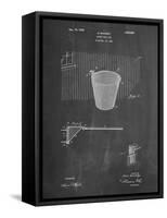 PP717-Chalkboard Basketball Goal Patent Poster-Cole Borders-Framed Stretched Canvas