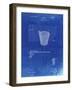 PP717-Faded Blueprint Basketball Goal Patent Poster-Cole Borders-Framed Giclee Print