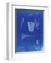 PP717-Faded Blueprint Basketball Goal Patent Poster-Cole Borders-Framed Giclee Print