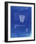 PP717-Faded Blueprint Basketball Goal Patent Poster-Cole Borders-Framed Premium Giclee Print