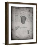 PP717-Faded Grey Basketball Goal Patent Poster-Cole Borders-Framed Giclee Print