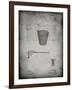 PP717-Faded Grey Basketball Goal Patent Poster-Cole Borders-Framed Giclee Print