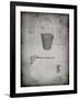 PP717-Faded Grey Basketball Goal Patent Poster-Cole Borders-Framed Giclee Print