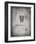 PP717-Faded Grey Basketball Goal Patent Poster-Cole Borders-Framed Giclee Print