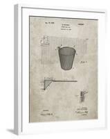 PP717-Sandstone Basketball Goal Patent Poster-Cole Borders-Framed Giclee Print