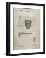 PP717-Sandstone Basketball Goal Patent Poster-Cole Borders-Framed Giclee Print