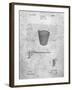 PP717-Slate Basketball Goal Patent Poster-Cole Borders-Framed Giclee Print