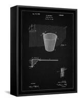 PP717-Vintage Black Basketball Goal Patent Poster-Cole Borders-Framed Stretched Canvas