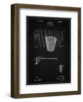 PP717-Vintage Black Basketball Goal Patent Poster-Cole Borders-Framed Giclee Print