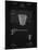 PP717-Vintage Black Basketball Goal Patent Poster-Cole Borders-Mounted Giclee Print