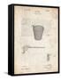 PP717-Vintage Parchment Basketball Goal Patent Poster-Cole Borders-Framed Stretched Canvas