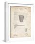 PP717-Vintage Parchment Basketball Goal Patent Poster-Cole Borders-Framed Giclee Print