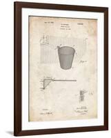 PP717-Vintage Parchment Basketball Goal Patent Poster-Cole Borders-Framed Giclee Print