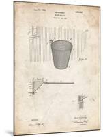 PP717-Vintage Parchment Basketball Goal Patent Poster-Cole Borders-Mounted Giclee Print