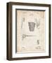 PP717-Vintage Parchment Basketball Goal Patent Poster-Cole Borders-Framed Giclee Print