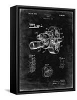 PP72-Black Grunge Bell and Howell Color Filter Camera Patent Poster-Cole Borders-Framed Stretched Canvas