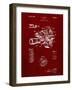 PP72-Burgundy Bell and Howell Color Filter Camera Patent Poster-Cole Borders-Framed Giclee Print