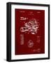 PP72-Burgundy Bell and Howell Color Filter Camera Patent Poster-Cole Borders-Framed Giclee Print
