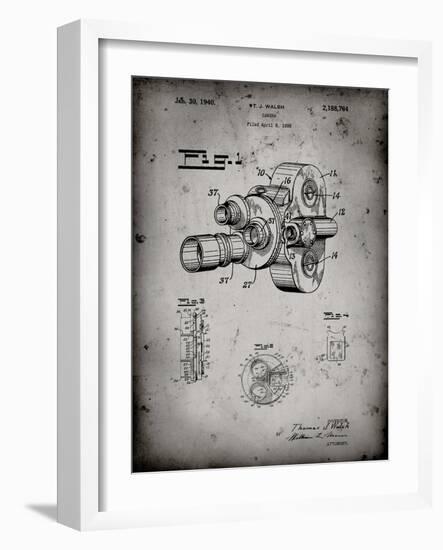 PP72-Faded Grey Bell and Howell Color Filter Camera Patent Poster-Cole Borders-Framed Giclee Print