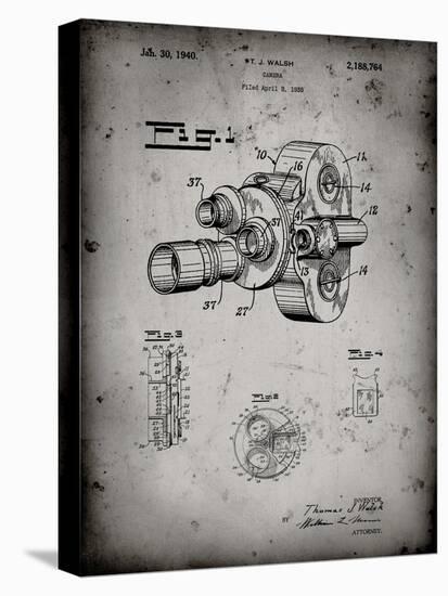 PP72-Faded Grey Bell and Howell Color Filter Camera Patent Poster-Cole Borders-Stretched Canvas