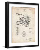 PP72-Vintage Parchment Bell and Howell Color Filter Camera Patent Poster-Cole Borders-Framed Giclee Print