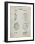 PP720-Antique Grid Parchment Bausch and Lomb Camera Shutter Patent Poster-Cole Borders-Framed Giclee Print