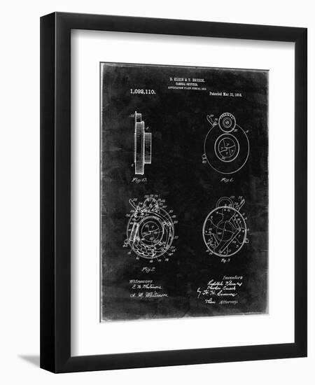 PP720-Black Grunge Bausch and Lomb Camera Shutter Patent Poster-Cole Borders-Framed Giclee Print