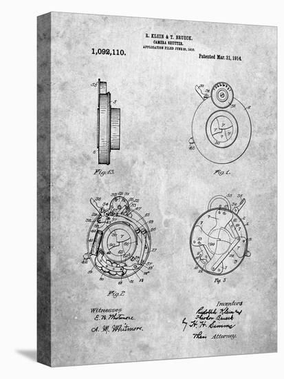 PP720-Slate Bausch and Lomb Camera Shutter Patent Poster-Cole Borders-Stretched Canvas