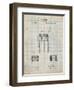 PP732-Antique Grid Parchment Bemis Marching Snare Drum and Stand Patent Poster-Cole Borders-Framed Giclee Print