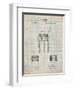 PP732-Antique Grid Parchment Bemis Marching Snare Drum and Stand Patent Poster-Cole Borders-Framed Giclee Print