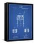 PP732-Blueprint Bemis Marching Snare Drum and Stand Patent Poster-Cole Borders-Framed Stretched Canvas