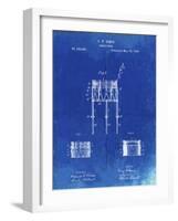 PP732-Faded Blueprint Bemis Marching Snare Drum and Stand Patent Poster-Cole Borders-Framed Giclee Print