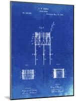 PP732-Faded Blueprint Bemis Marching Snare Drum and Stand Patent Poster-Cole Borders-Mounted Giclee Print