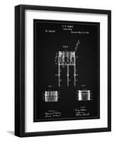 PP732-Vintage Black Bemis Marching Snare Drum and Stand Patent Poster-Cole Borders-Framed Giclee Print