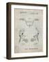 PP734-Antique Grid Parchment Bicycle Handlebar Art-Cole Borders-Framed Giclee Print