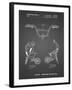 PP734-Black Grid Bicycle Handlebar Art-Cole Borders-Framed Giclee Print