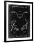 PP734-Black Grunge Bicycle Handlebar Art-Cole Borders-Framed Giclee Print