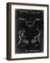 PP734-Black Grunge Bicycle Handlebar Art-Cole Borders-Framed Giclee Print