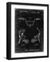 PP734-Black Grunge Bicycle Handlebar Art-Cole Borders-Framed Giclee Print