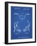 PP734-Blueprint Bicycle Handlebar Art-Cole Borders-Framed Giclee Print