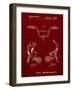 PP734-Burgundy Bicycle Handlebar Art-Cole Borders-Framed Giclee Print