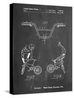 PP734-Chalkboard Bicycle Handlebar Art-Cole Borders-Stretched Canvas