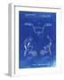 PP734-Faded Blueprint Bicycle Handlebar Art-Cole Borders-Framed Giclee Print
