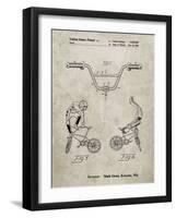 PP734-Sandstone Bicycle Handlebar Art-Cole Borders-Framed Giclee Print