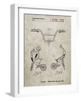 PP734-Sandstone Bicycle Handlebar Art-Cole Borders-Framed Giclee Print