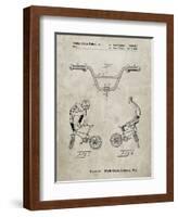 PP734-Sandstone Bicycle Handlebar Art-Cole Borders-Framed Giclee Print